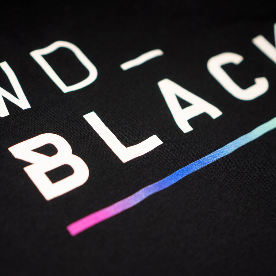 tričko wd_black s barevným rgb pruhem sandisk