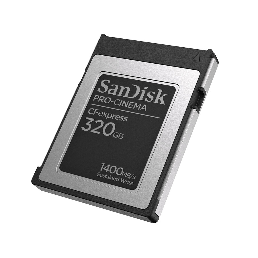 paměťová karta sandisk pro-cinema cfexpress typu b s kapacitou 640 gb sandisk