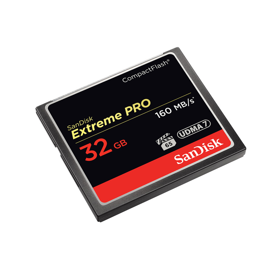 128gb paměťová karta extreme pro compactflash sandisk