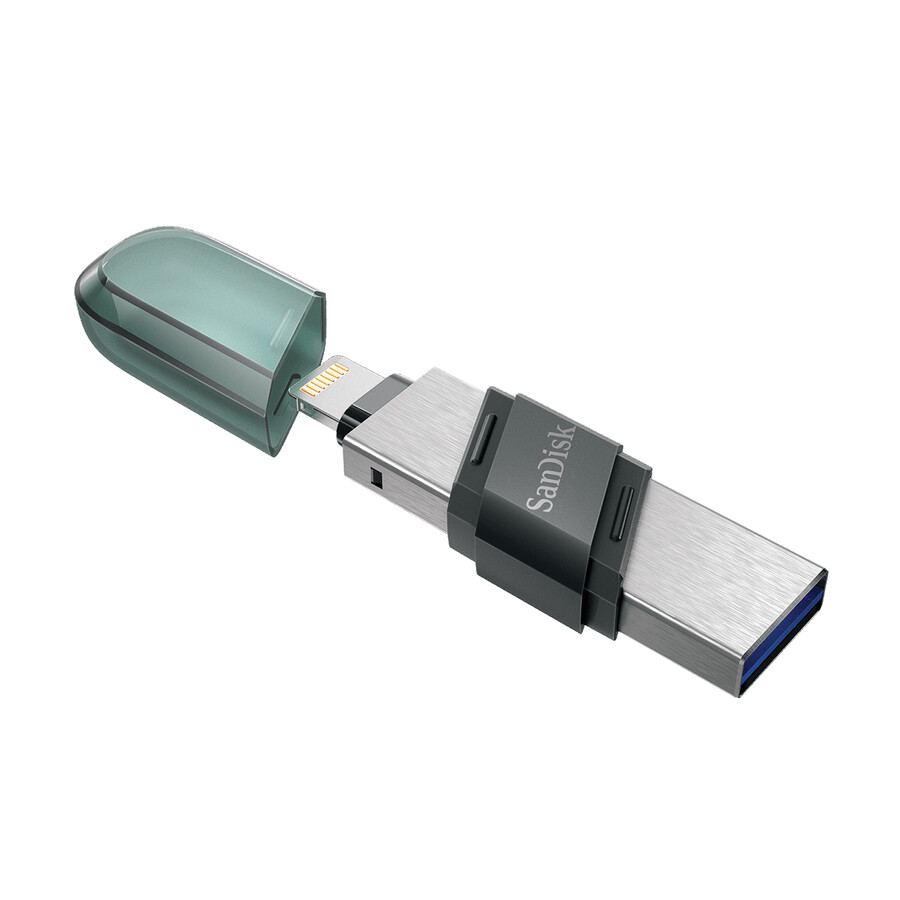 256gb flash disk ixpand v mořskozelené barvě výklopný sandisk