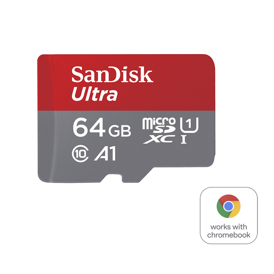 64gb paměťová karta sandisk ultra microsd pro chromebook sandisk