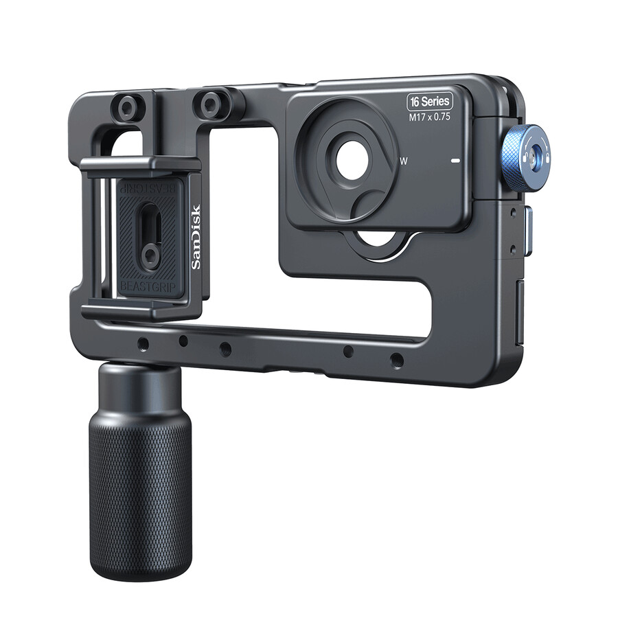 beastgrip x sandisk beastcage – tvůrčí sada pro iphone 16 pro a pro max sandisk