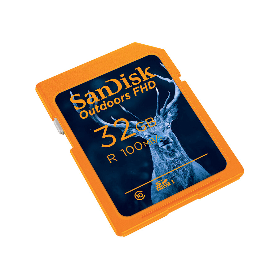 64gb oranžová paměťová karta sandisk outdoors fhd uhs-i sandisk