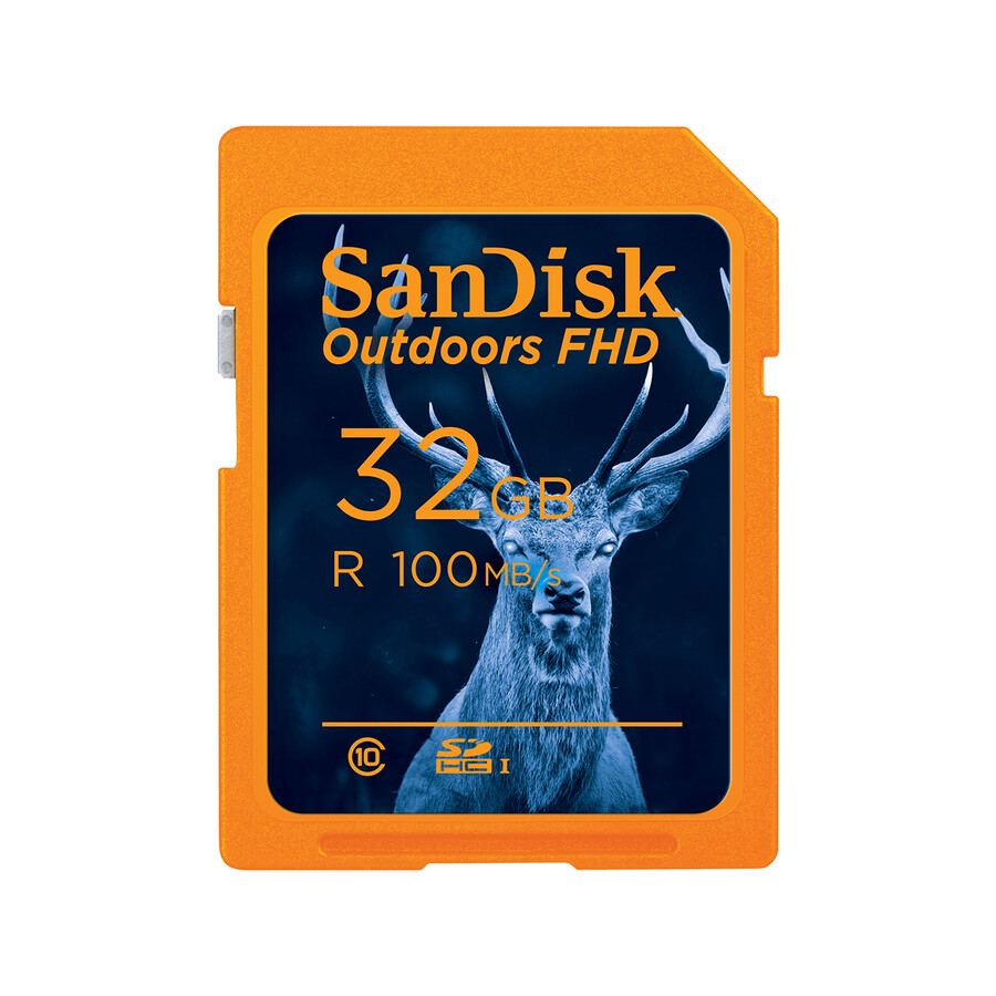 64gb oranžová paměťová karta sandisk outdoors fhd uhs-i sandisk
