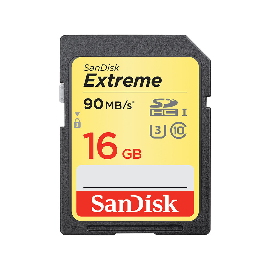 16gb paměťová karta sandisk extreme sd uhs-i až 150 mbs sandisk