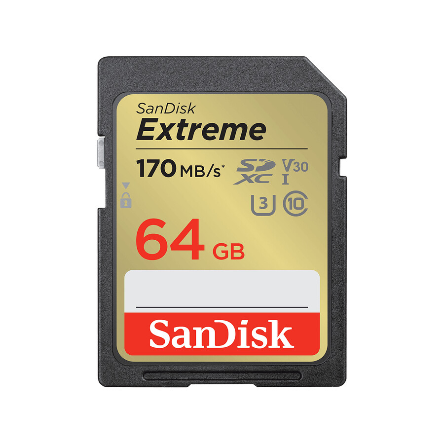 64gb paměťová karta sandisk extreme sd uhs-i sandisk