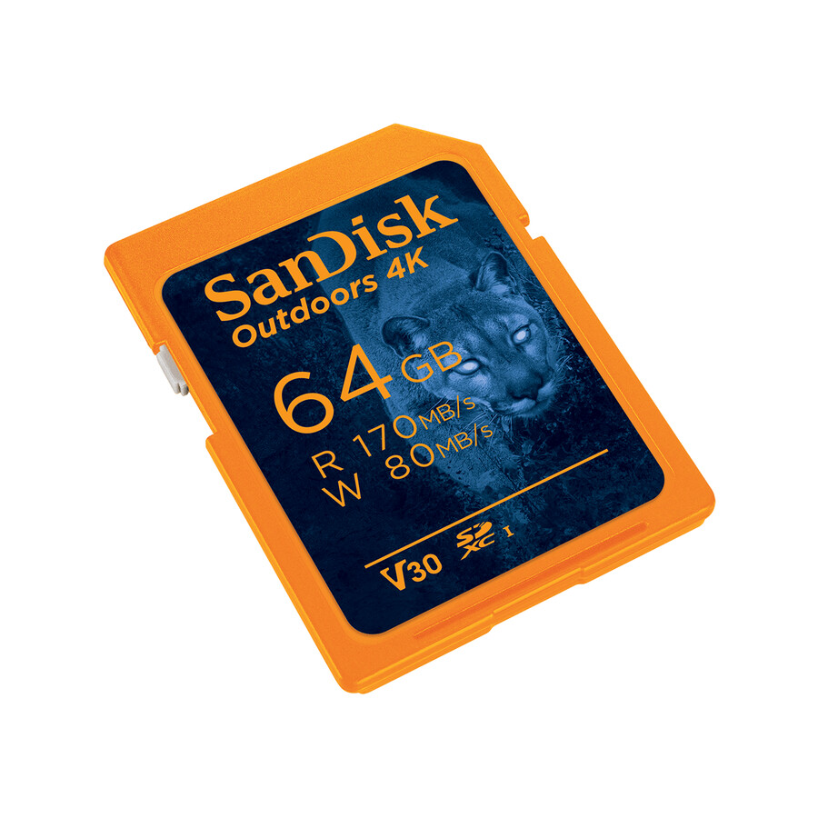512gb oranžová paměťová karta sandisk outdoors 4k sd uhs-i sandisk